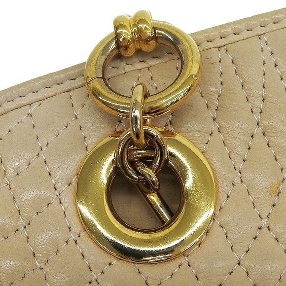 BALLY shoulder bag in beige quilted leather